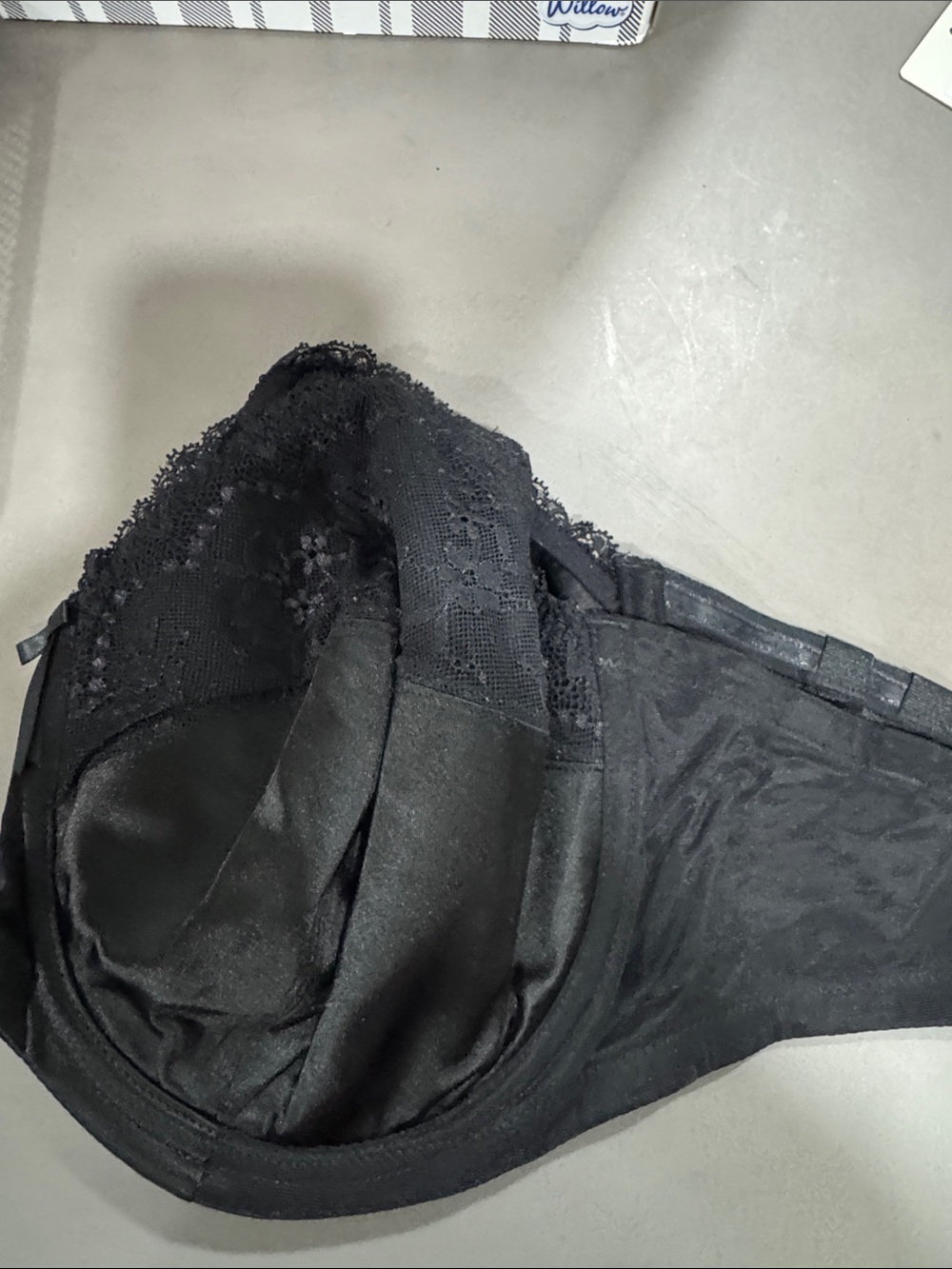 Elomi Black Lace-Detail Full Coverage Bra